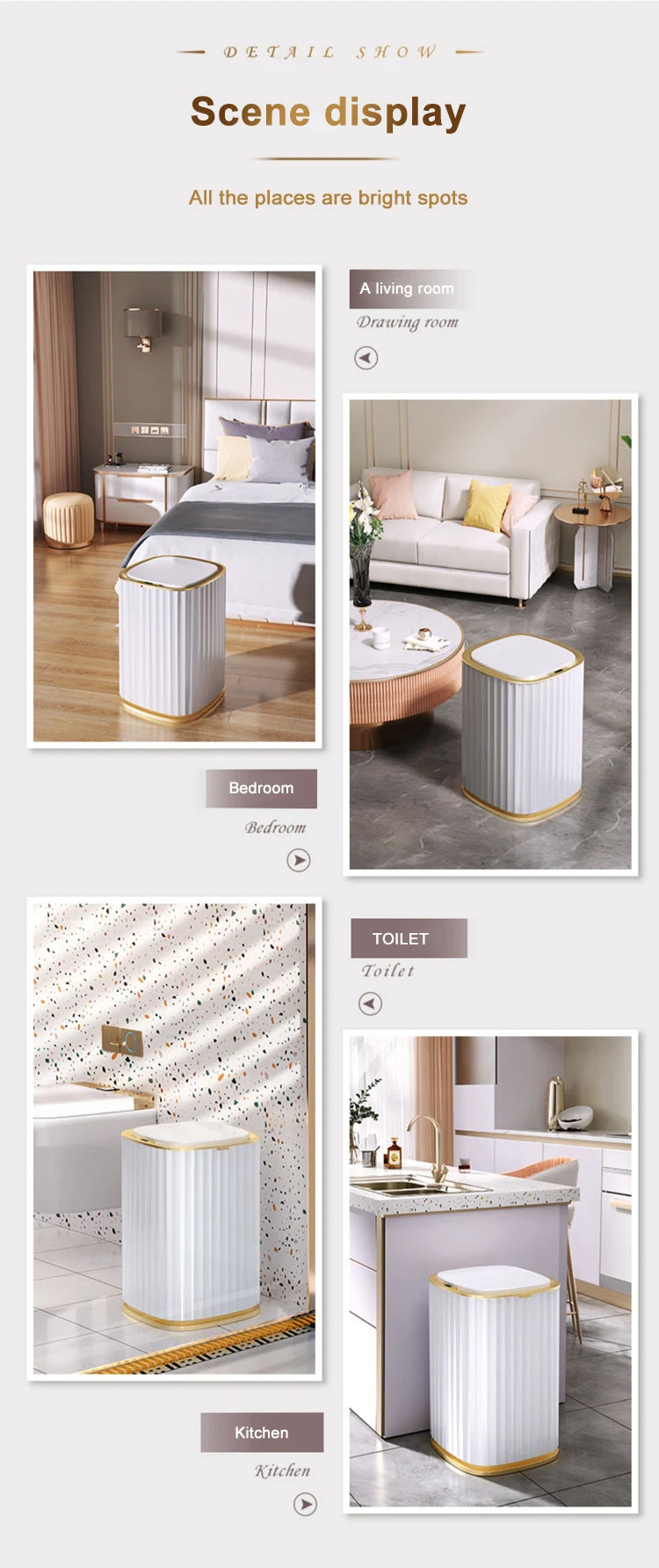 Smart Home Automatic Sensor Trash Can