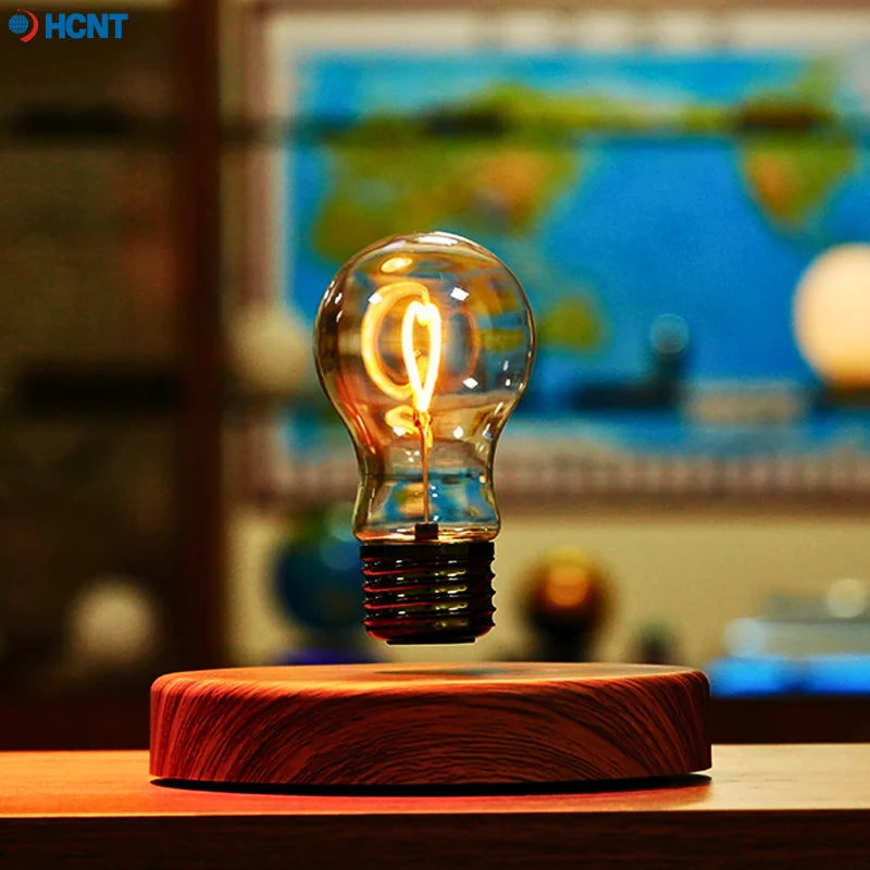 Magnetic Levitation Floating Glass LED Bulb – Novelty Anti-Gravity Night Light