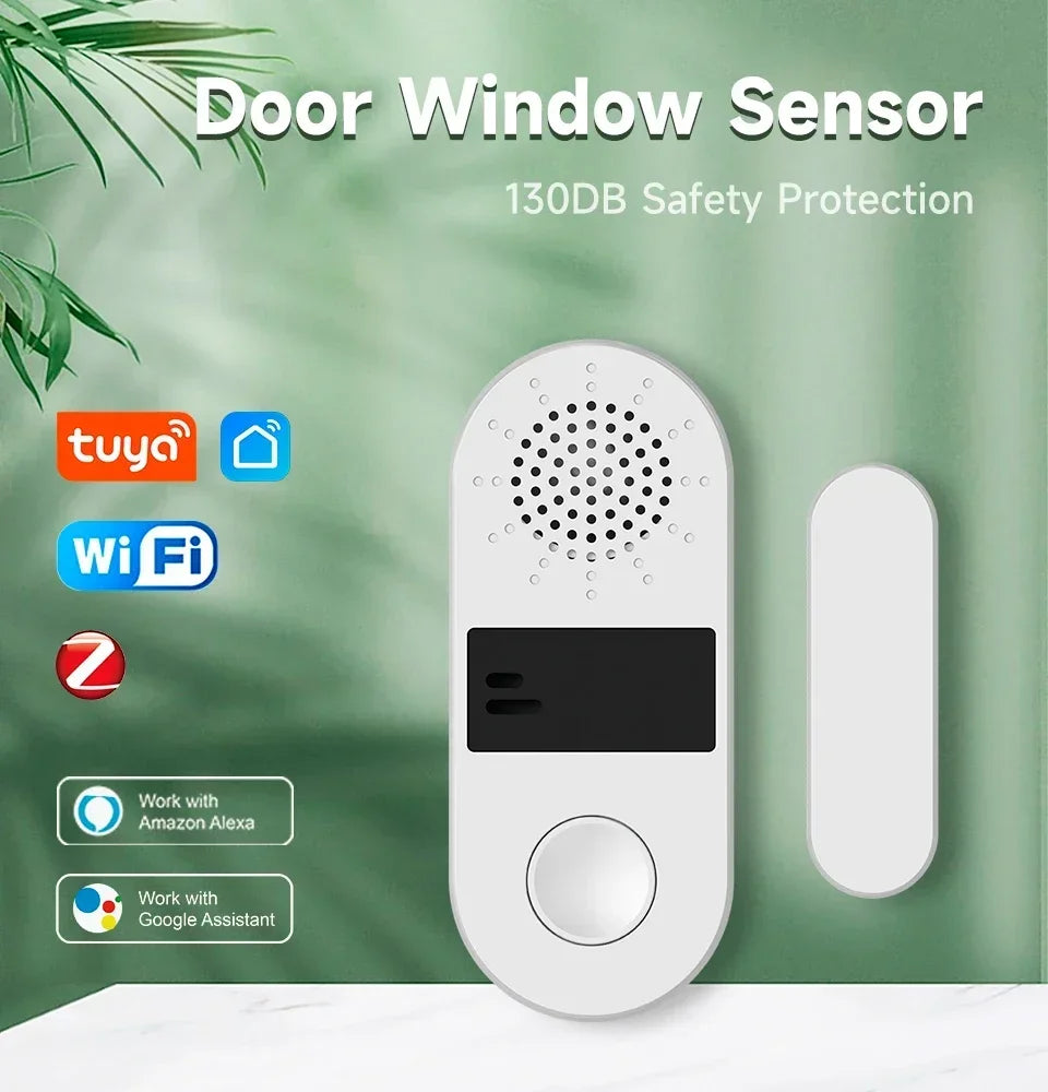 Tuya WiFi Door & Window Sensor Alarm – Smart Home Security