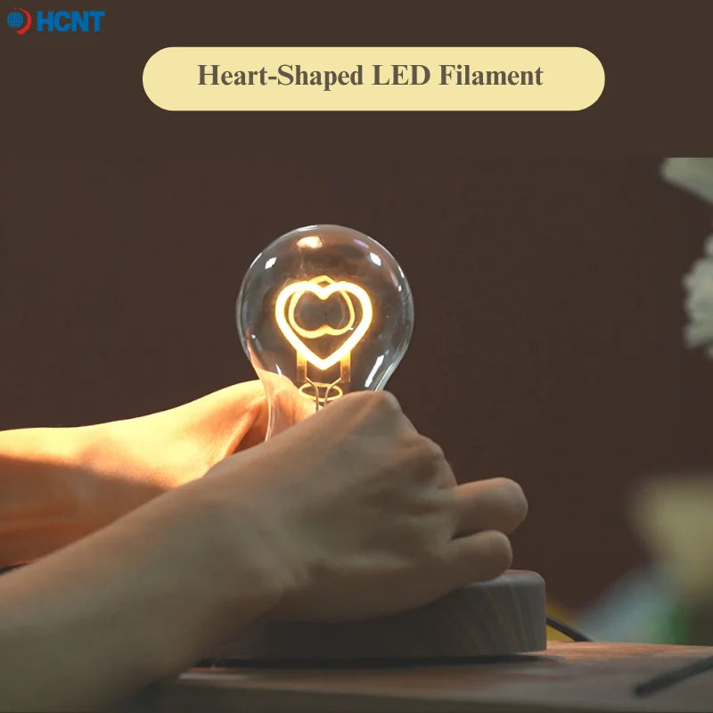 Magnetic Levitation Floating Glass LED Bulb – Novelty Anti-Gravity Night Light